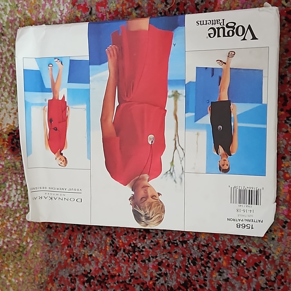 Vintage Vogue Donna Karan sewing pattern uncut and unused  size 14-18